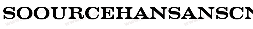 SOOURCEHANSANSCN MED字体转换